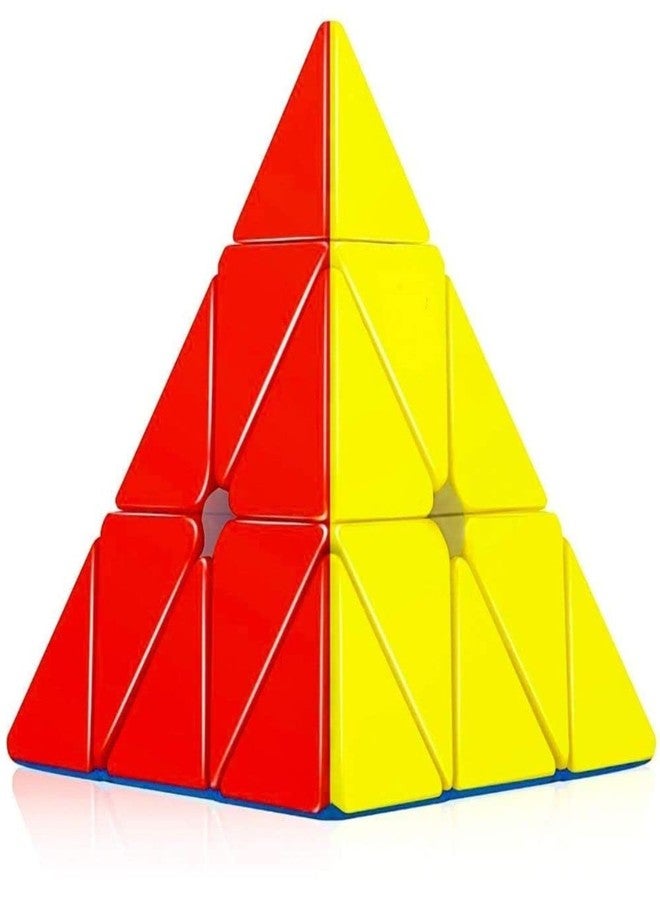RPC99 Pyraminx Pyramid High Speed Stickerless Magic Cube for Kids and Adults, Pack of 1 - Image 1
